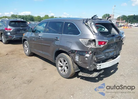 2015 Toyota Highlander Xle V6 из США, поврежденный, VIN 5TDJKRFH5FS163216